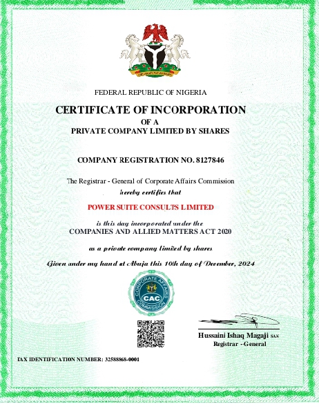 Certiciate of Incorporation